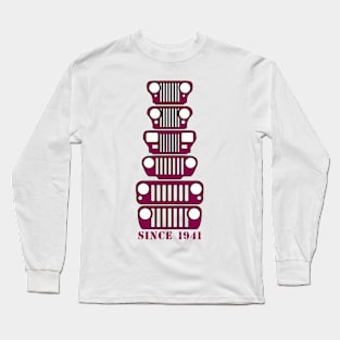 Jeep Grills Mulberry Logo Long Sleeve T-Shirt